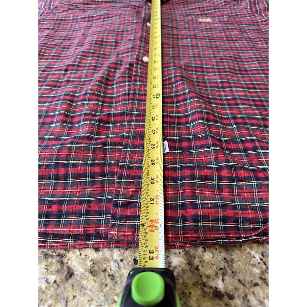 Polo Ralph Lauren Shirt Mens XL Red Blue Green Plaid Button Down Preppy - Picture 8 of 10